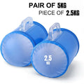 1 Pair Water Dumbbells Water Filled Training Weights Set Water Weight Bag Travel Weights for Strength Training Fitness & Shaping